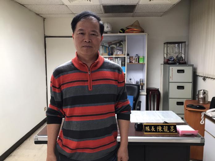 ▲在清潔隊已有20多年經驗的陳龍昆，目前擔任台北市信義區的清潔隊長。（圖／記者賴志昶攝）