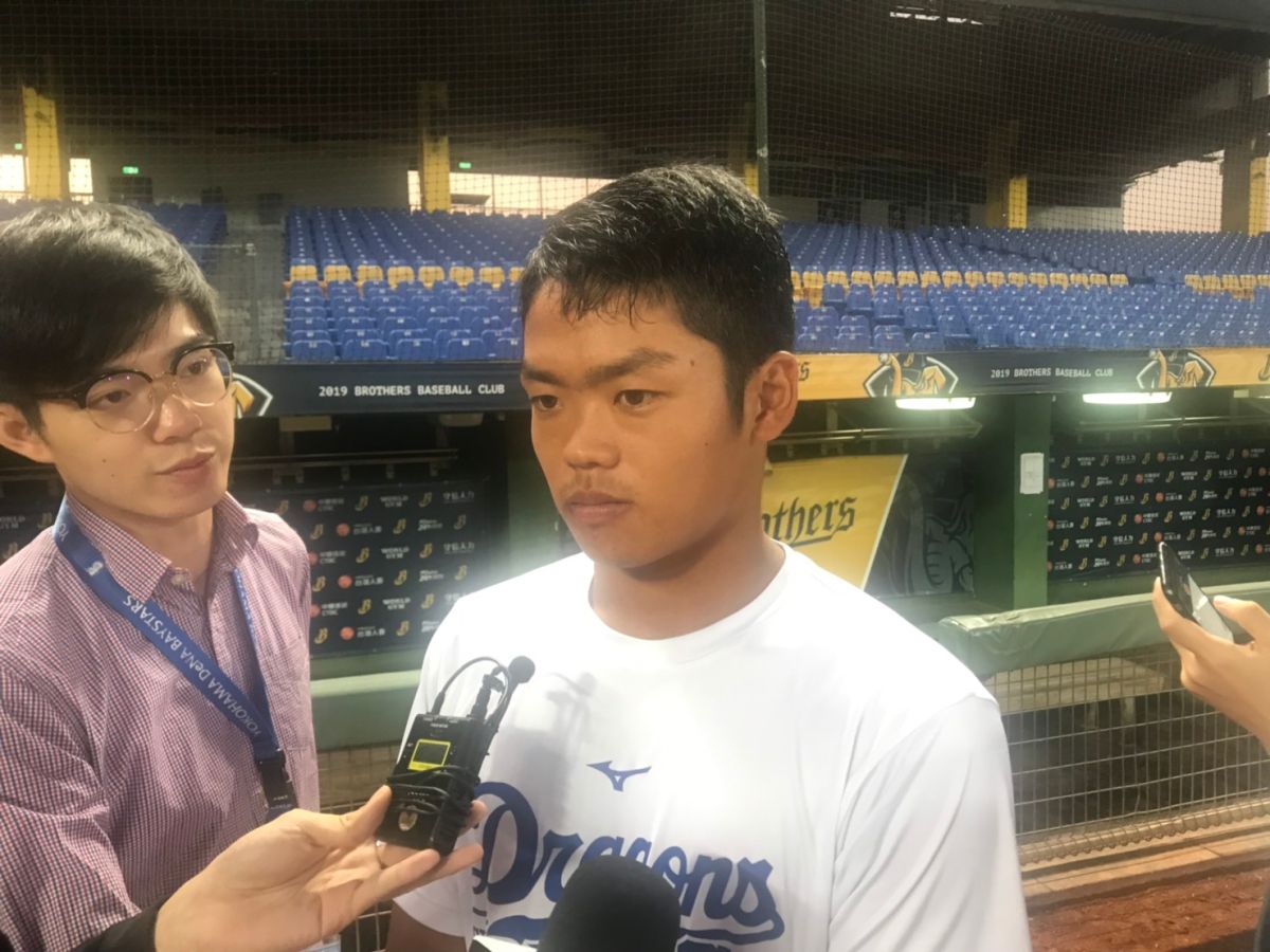 ▲中日龍新秀根尾昂。（圖／記者雷明正攝影）