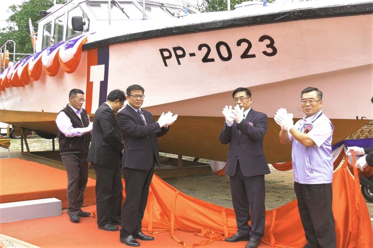 ▲金門海巡隊2023艇今日除役並移撥金大，於今下午舉行移撥典禮。（圖／蔡若喬攝, 2019.11.22）