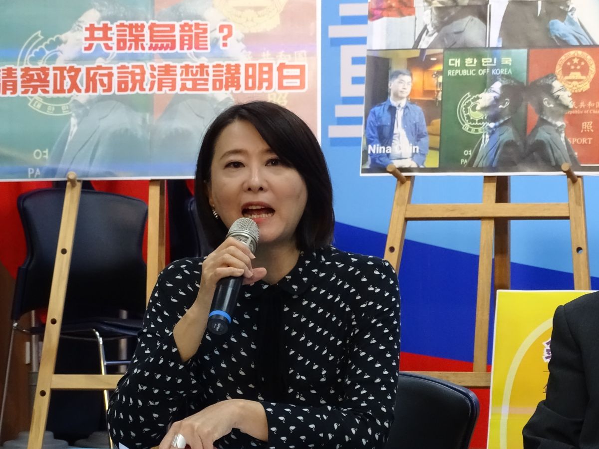 ▲台北市議員王鴻薇質疑外交部早知道王立強案，呼籲外交部次長徐斯儉出面說明。（圖／記者呂炯昌攝, 2019.11.25）