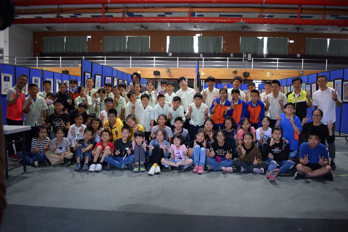 ▲北港國中與南陽國小藝術才能成果聯展。（圖／記者洪佳伶攝)