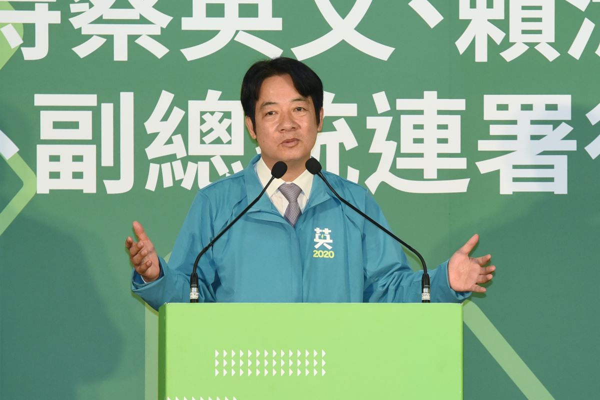 ▲民進黨提名副總統參選人賴清德25日出席海內外學術界支持蔡英文、賴清德連署行動記者會。（圖／記者陳明安攝）