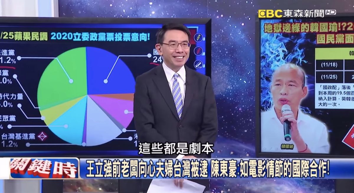 ▲對於「王立強共諜案」發展至今「巧合」太多，政論節目主持人劉寶傑大驚喊道：「原來這些都是劇本！」（圖／翻攝自 Youtube）