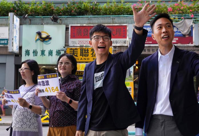 ▲香港區議會選民大部分支持泛民主派。（圖／美聯社／達志影像）
