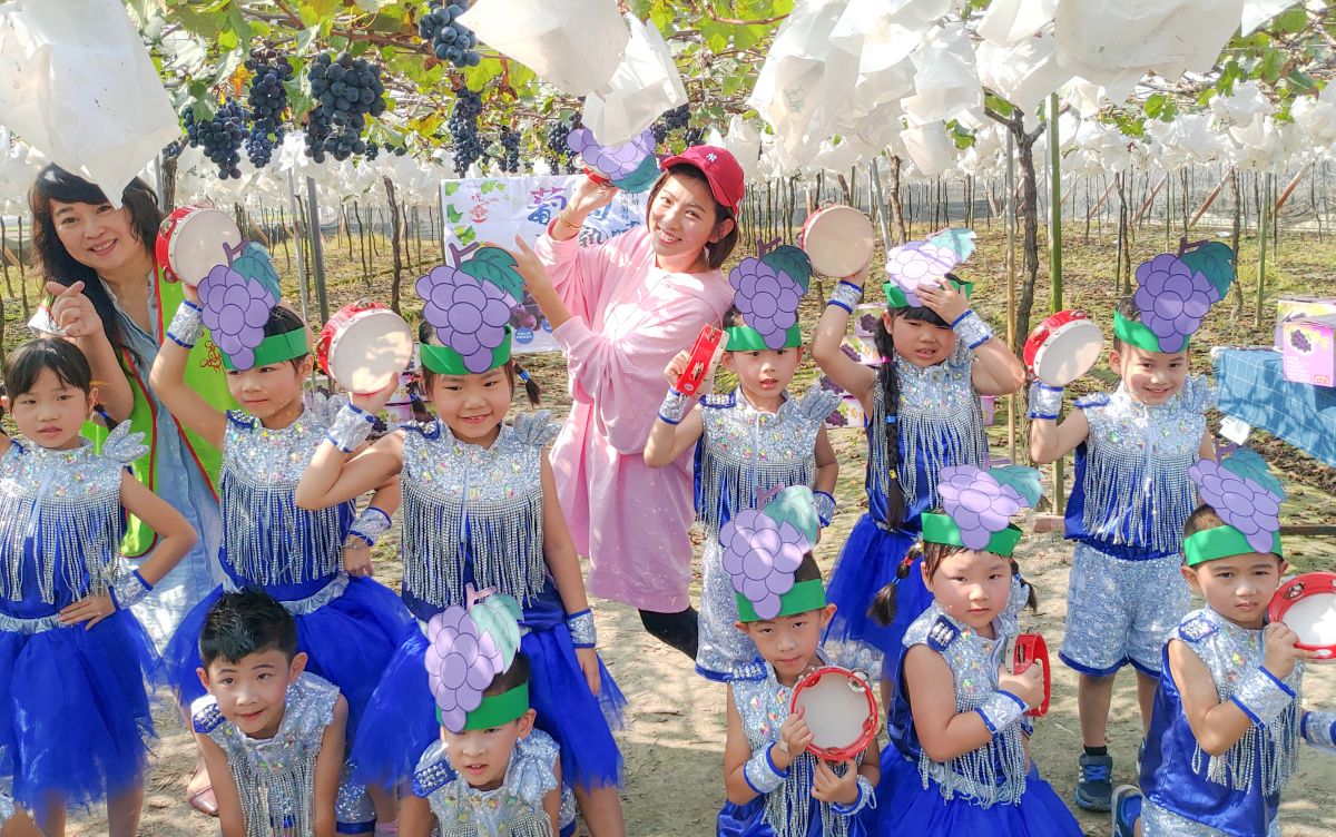 ▲米可白說，來幫助植物人也推銷彰化葡萄，以後若還有類似活動，一定還會參加。（圖／記者陳雅芳攝，2019.11.26）