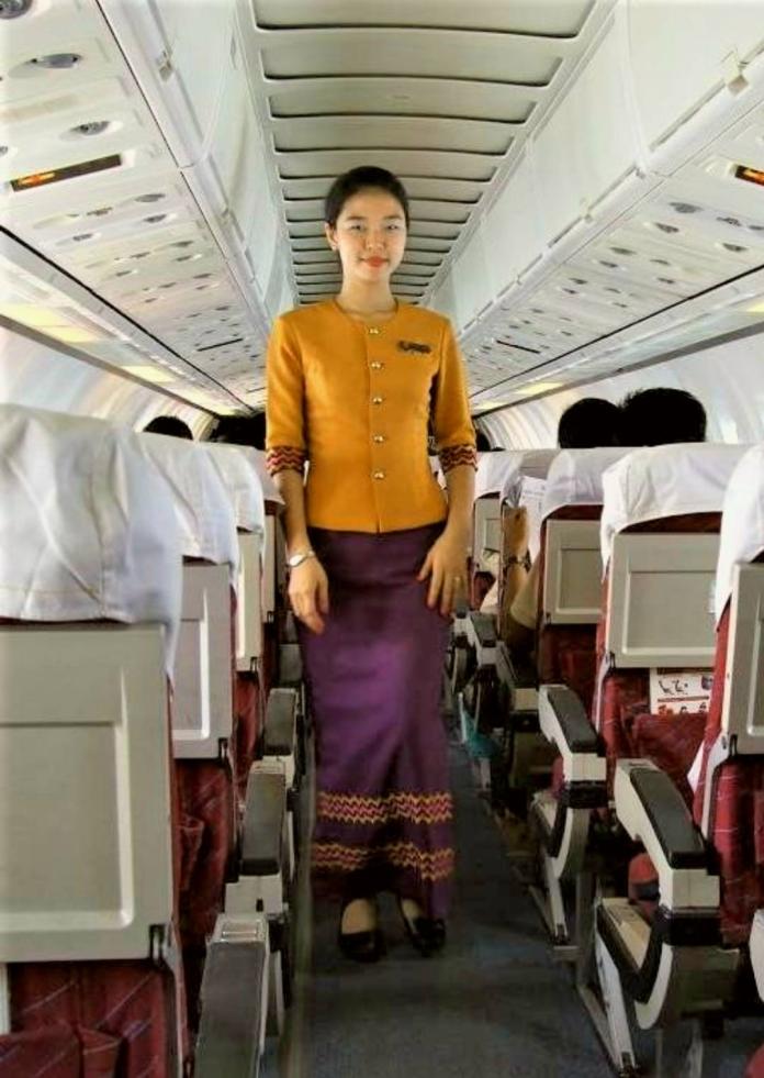張麗英曾在緬甸曼德勒航空公司當空中服務員。（圖／移民署）