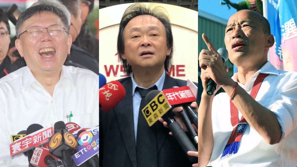 ▲台北市長柯文哲、民進黨市議員王世堅、高雄市長韓國瑜。（圖／NOWnews資料照片）