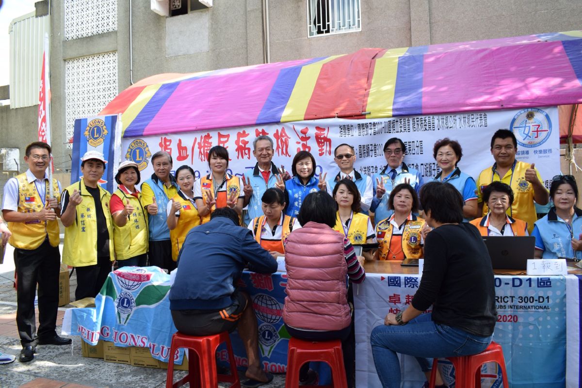 ▲國際獅子會，首度水林辦捐血及篩檢糖尿病。（圖／記者洪佳伶攝 , 2019.11.27）