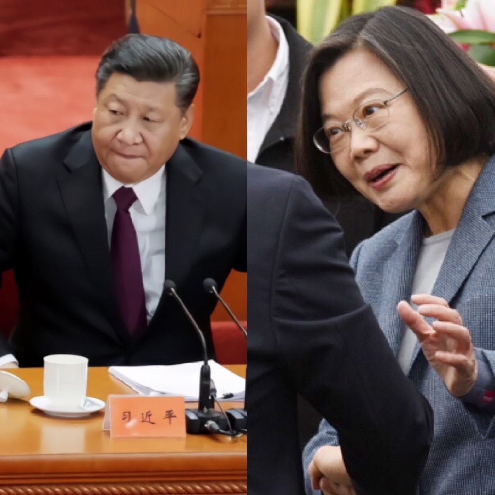 ▲蔡英文在專訪中談及蔡習會的可能性。（圖／翻攝自新華網、記者陳明安攝）