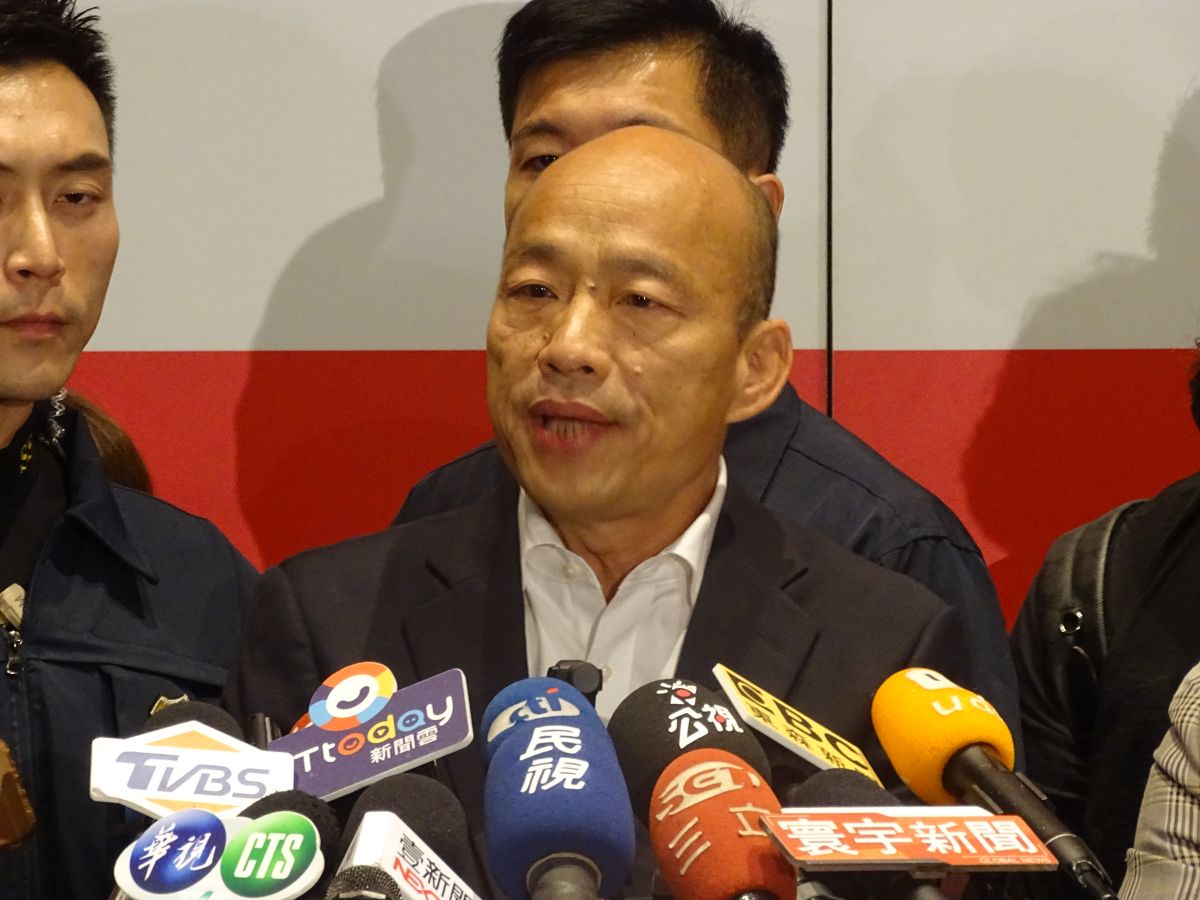 國民黨總統參選人韓國瑜。（圖／記者呂炯昌攝）