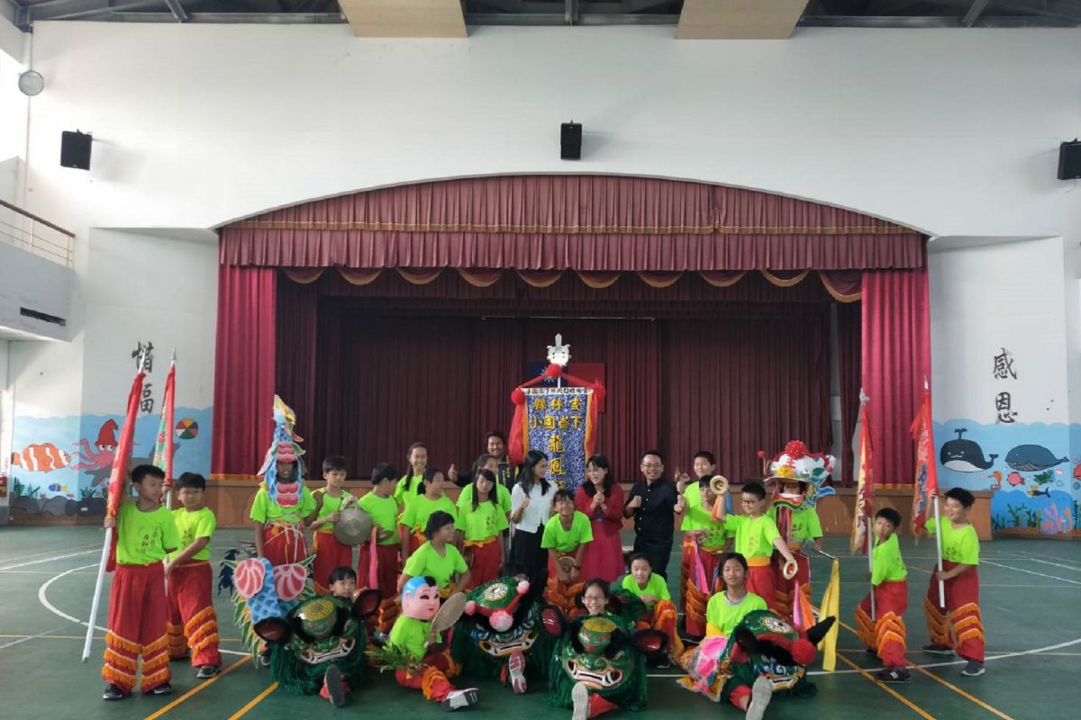 ▲下崙國小龍鳳獅隊參加教育部「全國各級學校民俗體育錦標賽」，榮獲全國三冠王。（圖／記者洪佳伶攝 , 2019.11.28）