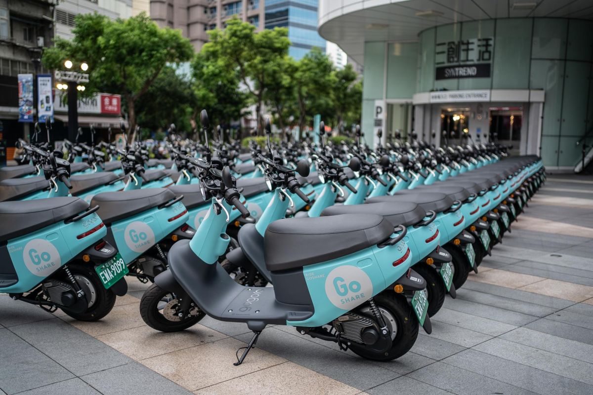 ▲Gogoro日前推出共享機車的服務。（圖／Nownews攝）