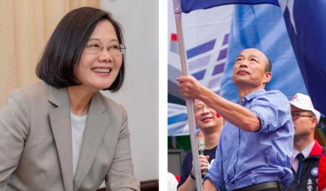 ▲總統蔡英文、國民黨總統候選人韓國瑜。（圖／NOWnews資料照片）
