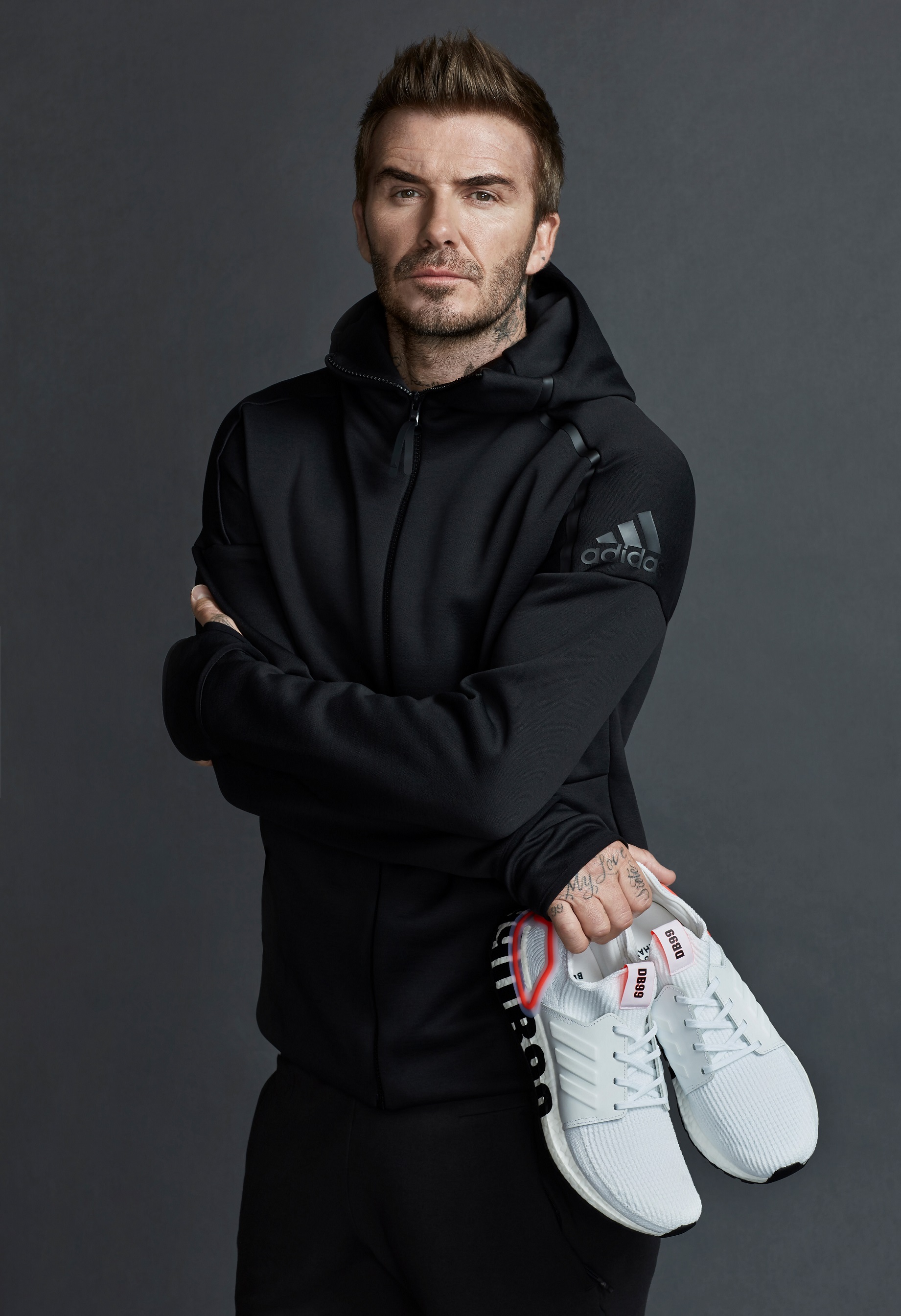 ▲傳奇球星貝克漢 David Beckham 推出聯名鞋款。（圖／adidas）