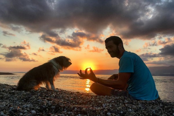 男子划獨木舟橫跨地中海　遇見夢想狗狗加入成為人生「伴旅」