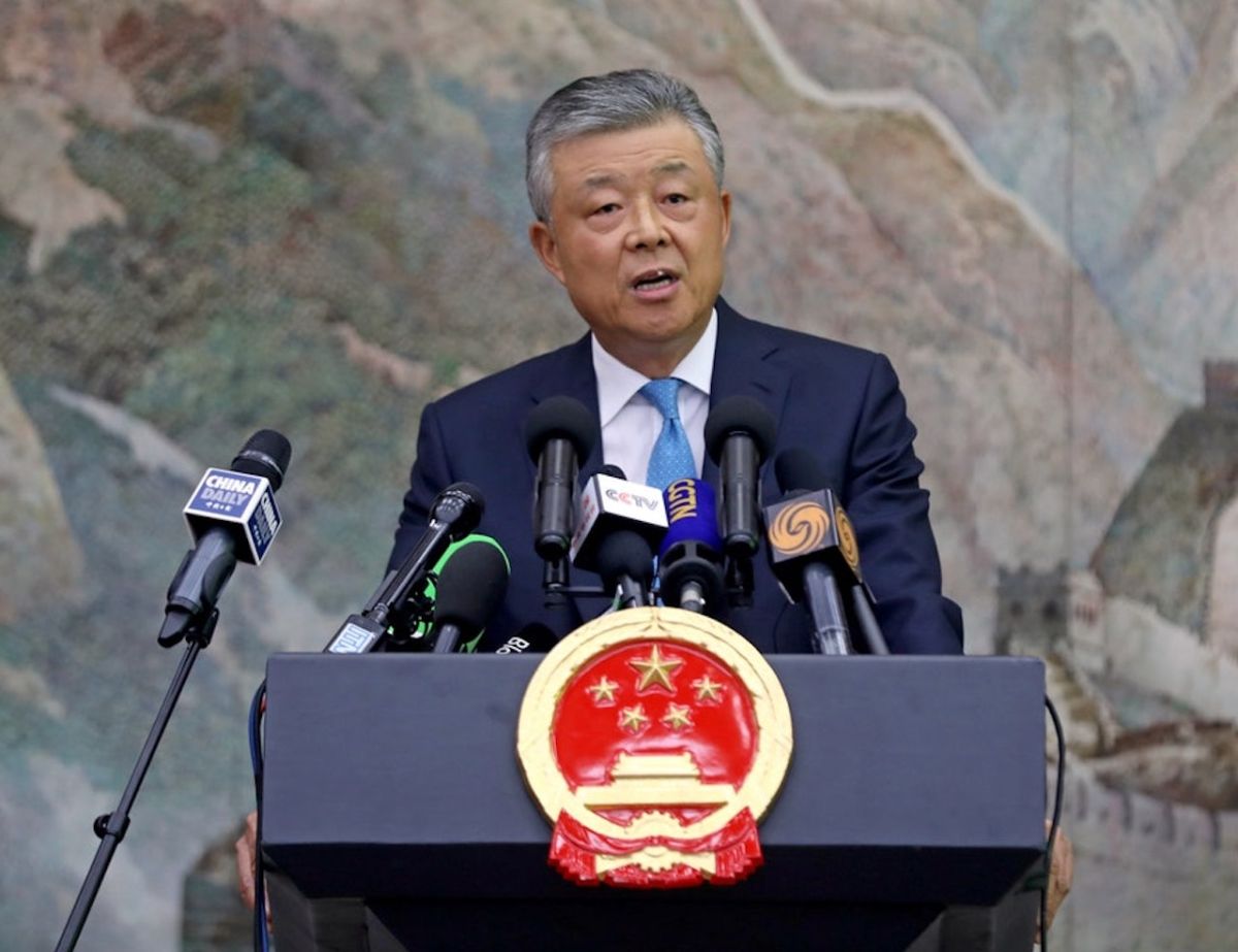 ▲中駐英大使劉曉明表示中國政府並不會處罰思想。（圖／翻攝自《香港 01 》）