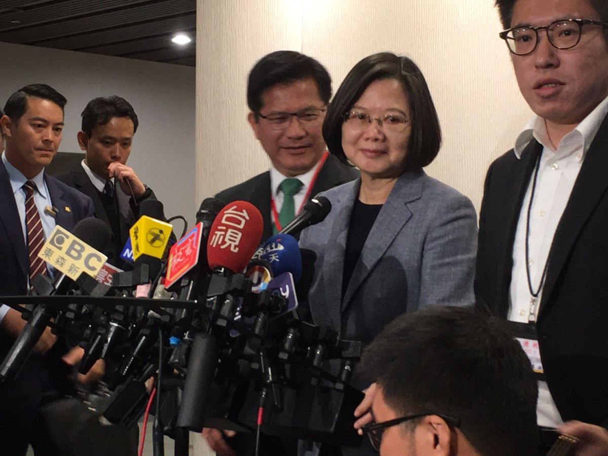 ▲蔡英文總統在接受媒體訪問時表示楊蕙如的案價已進入司法程序，不願多做評論。（圖／記者劉育辰攝）