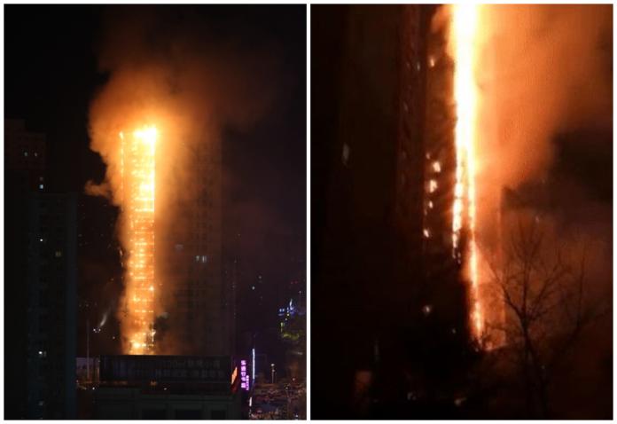 遼寧兩住宅大樓遭火噬　大陸官媒：人沒事兒、沒事兒！
