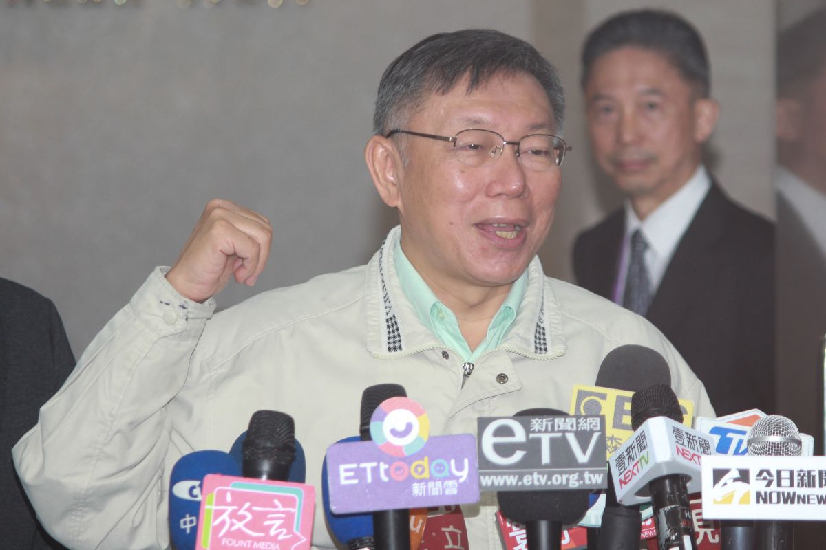 ▲台北市長柯文哲。（圖／記者丁上程攝, 2019.12.3）