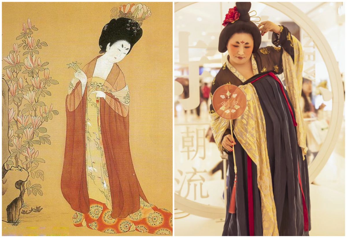 ▲敖珞珈宛如從唐代仕女圖走出的人物。（圖／《簪花仕女圖》唐，周昉／翻攝自網路）