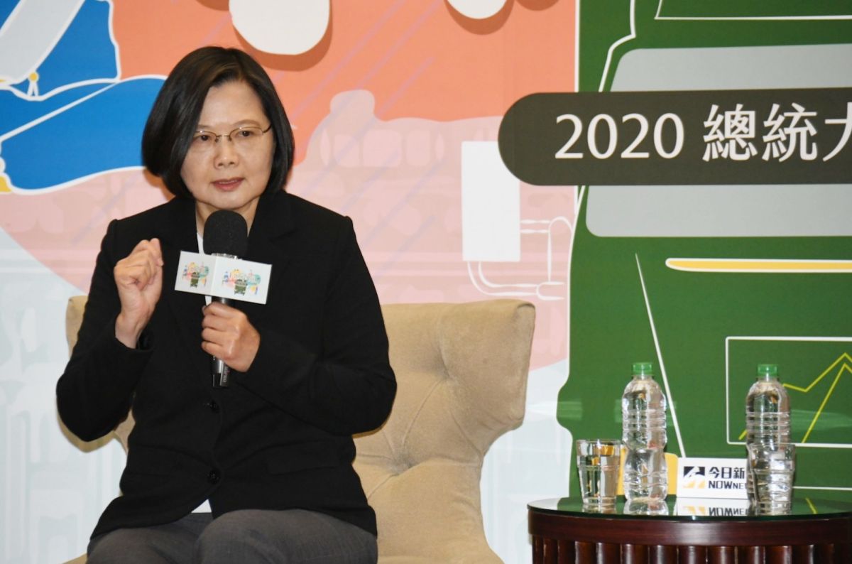 ▲蔡英文總統參加2020總統大選青年論壇。（圖／記者林調遜攝）