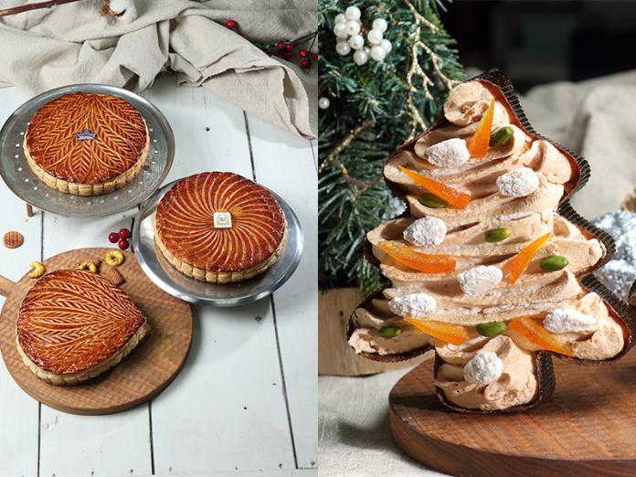 ▲法式甜點品牌推出15款耶誕甜點和獨家口味的國王餅，擷取自法、德、義等國的傳統聖誕甜點，做出獨特口味。（圖／業者提供）