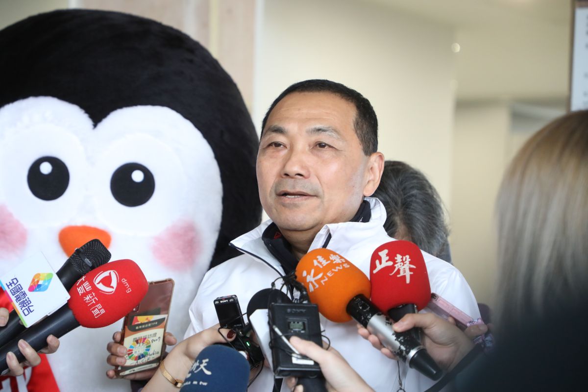 ▲侯友宜表示，他與韓國瑜認識蠻長一段時間了，一直給韓鼓勵、支持。（圖／新北市府提供）