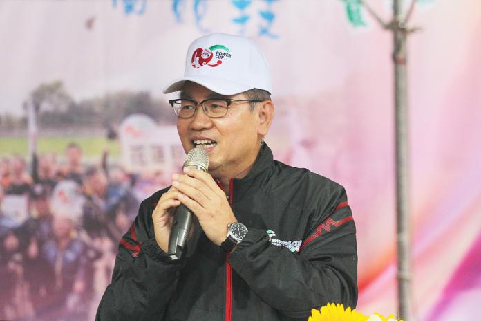 ▲台彩公司總經理蔡國基已證明威力盃是培育台灣棒球國手的搖籃。（圖／記者鄭志宏攝）
