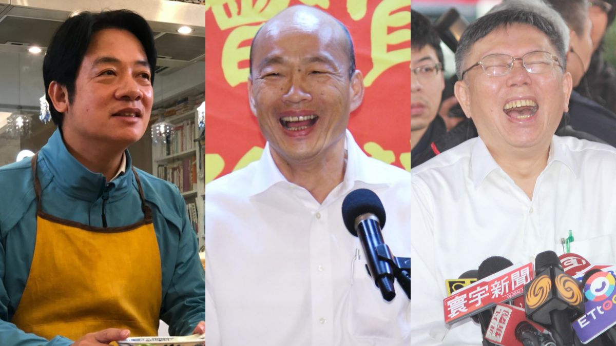 ▲前行政院長賴清德、高雄市長韓國瑜、台北市長柯文哲。（圖／NOWnews資料照片）