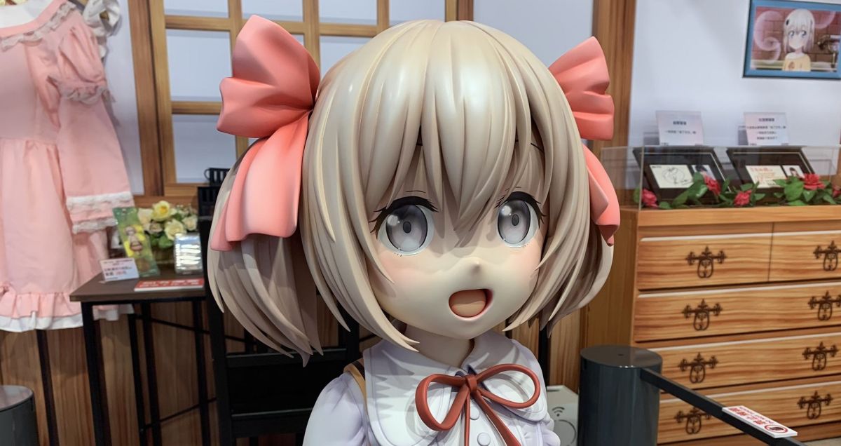 ▲《為了女兒，我說不定連魔王都能幹掉》拉提娜等身大模型。（圖／記者顏大惟攝，2019.11.28，下同）