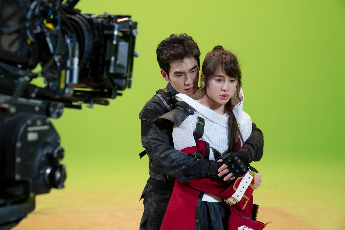 ▲張書豪和歐陽妮妮合作腦波小姐。（圖／麗象影業提供）