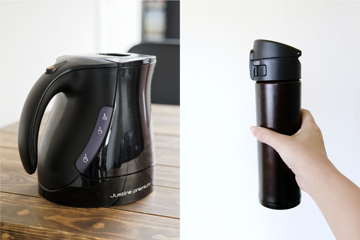 ▲快煮壺加上保溫瓶，是喝熱水的省電利器，但台電提醒，使用快煮壺要注意「4大NG行為」，以避免釀災。（圖／取自photoAC ）