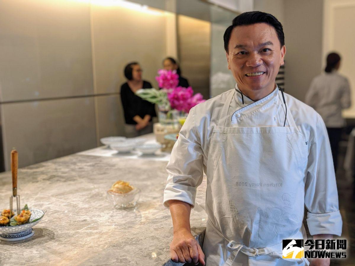 ▲有泰國「廚壇金童」之稱 Ian Kittichai 近期來台，推出一個半月的泰魂法菜大師饗宴。（圖／記者陳致宇攝）