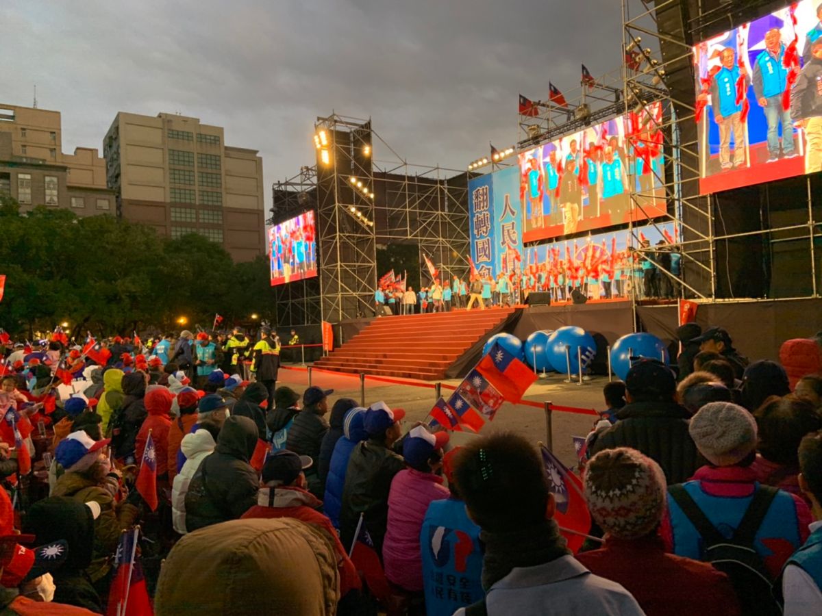 韓國瑜在新竹縣造勢。 (圖/韓國瑜競選辦公室提供)