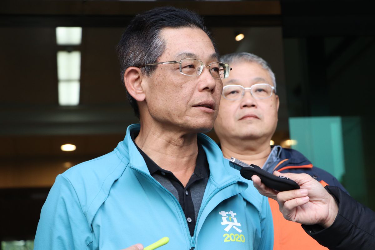 ▲民進黨台北市黨部主委陳正德針對是否開除楊蕙如黨籍一事做出說明。（圖／記者劉育辰攝）