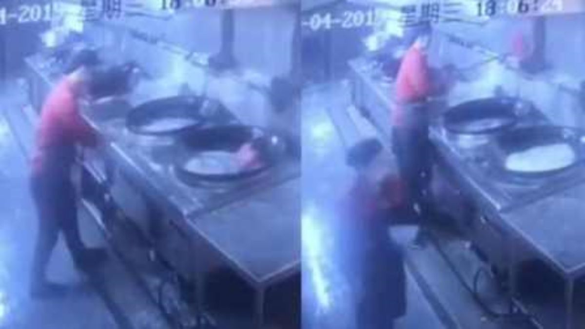 ▲大陸江西 1 所大學食堂，近日傳出食安與衛生爭議，涉事員工已被開除。（圖／翻攝自網路）