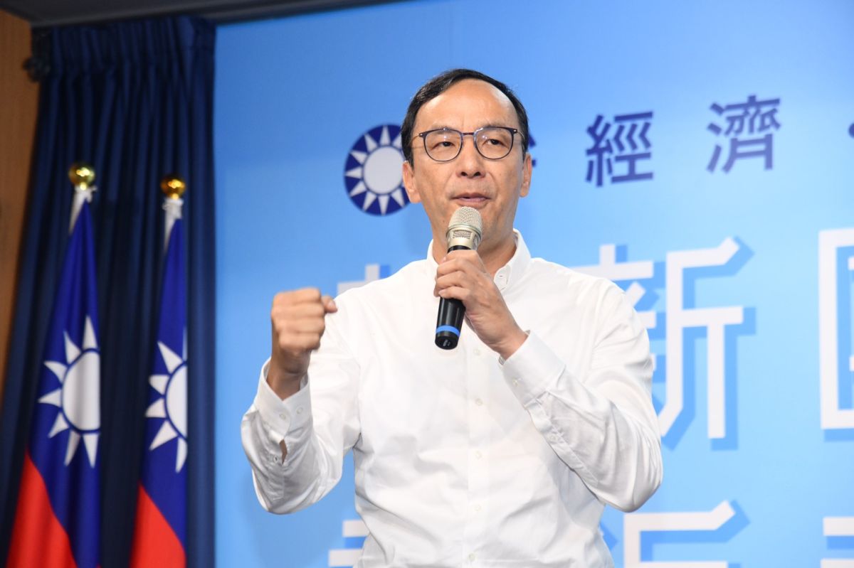 韓國瑜競選總部主委、前國民黨主席朱立倫。（圖 / 記者林柏年攝）
