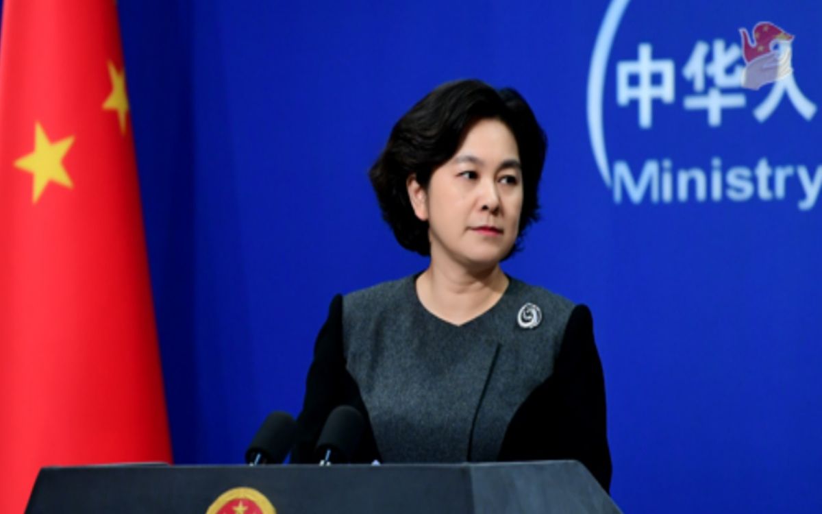 ▲華春瑩於 11 日例行記者會。（圖／翻攝自大陸外交部官網）