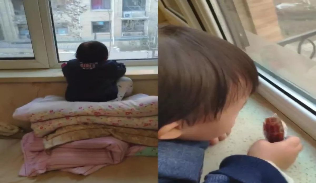 ▲為了心愛的卡通片，大陸這名 3 歲的小女娃想出讓爸爸相當傻眼的方法。（圖／翻攝自網路）
