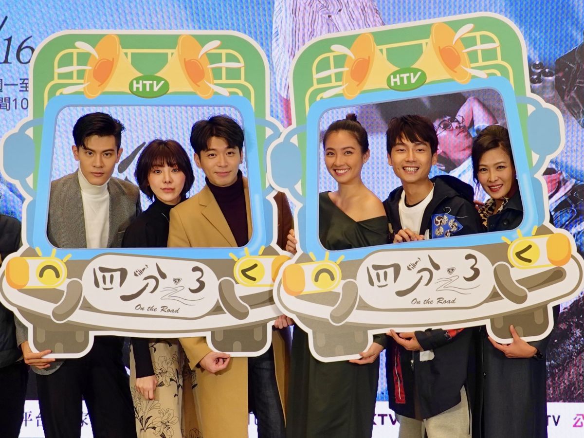 ▲《四分之3》主要演員吳承洋（左起）、特蕾沙、侯彥西、黃湘婷、林鶴軒、段可風。（圖／客家電視提供）