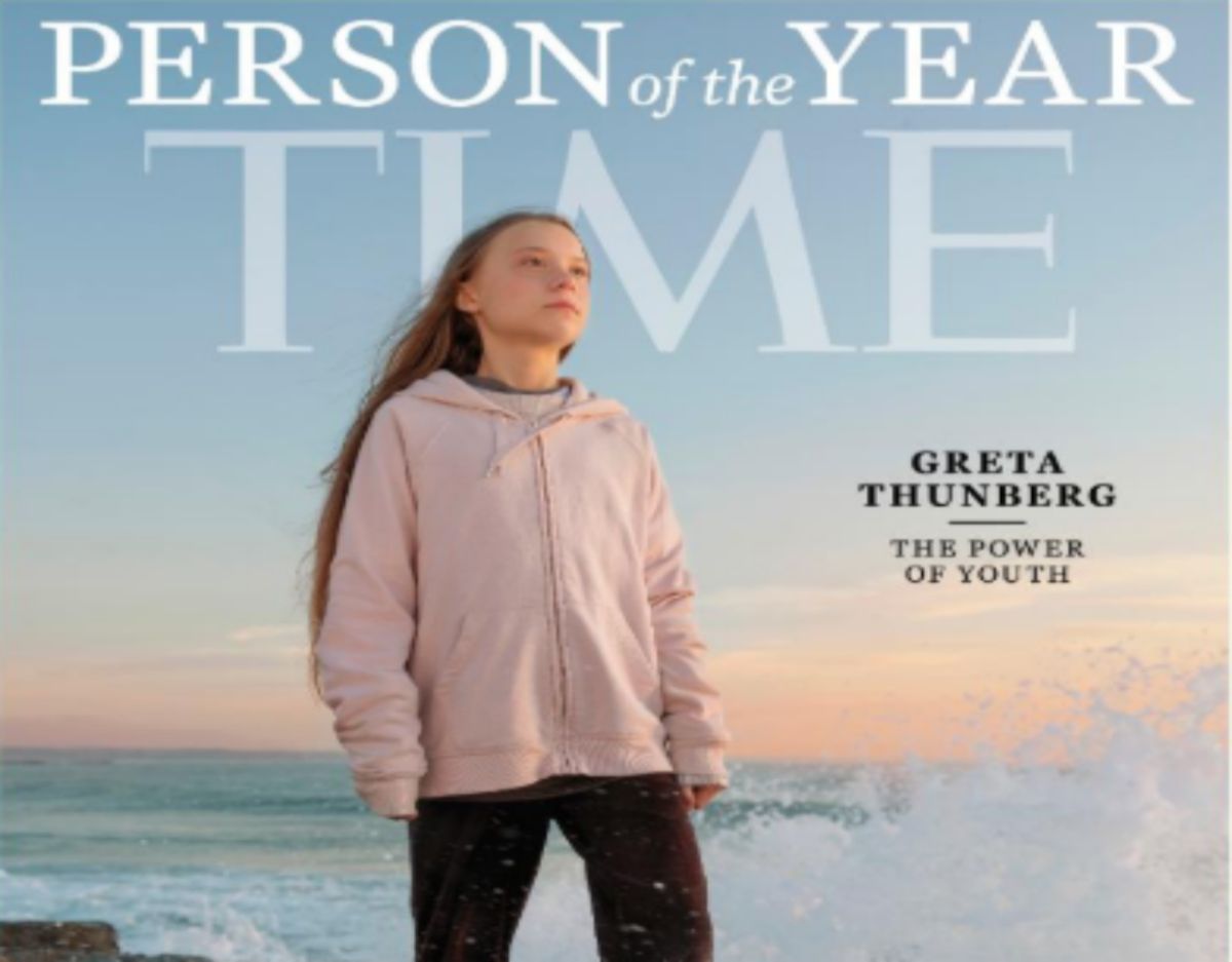 ▲通貝里獲選為美國《時代》雜誌 2019 年度人物。（圖／翻攝自美國 TIME 雜誌）
