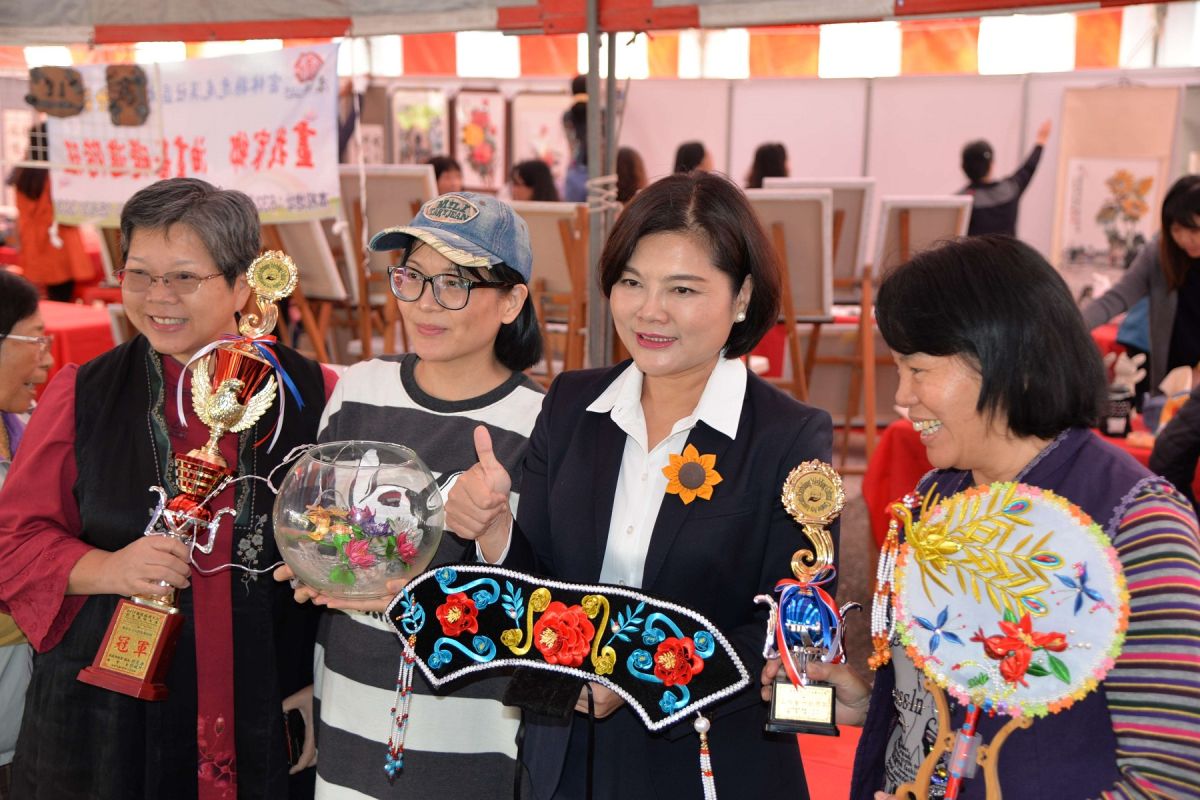 ▲虎尾溪社區大學成果展。（圖／記者洪佳伶攝 , 2019.12.14）