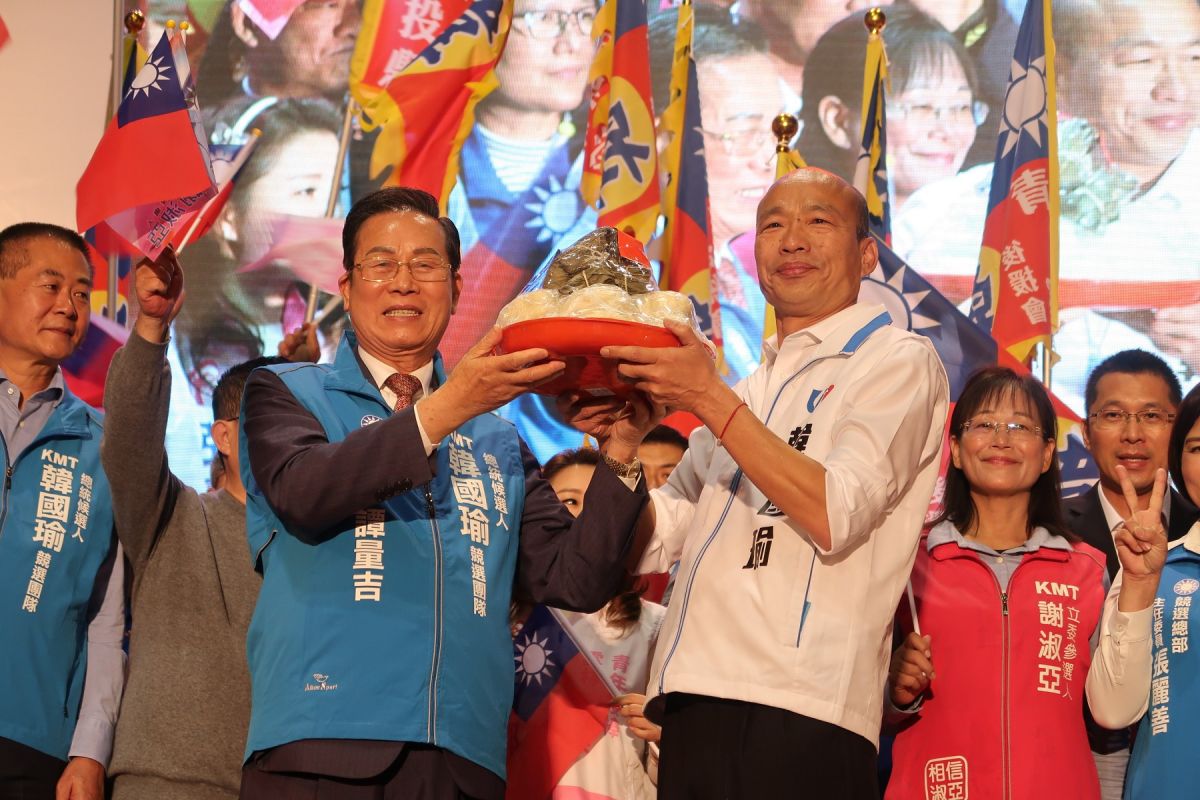 ▲總統候選人韓國瑜與國民黨立委參選人謝淑亞、張嘉郡舉辦「團結雲林 贏回台灣」造勢大會。（圖／記者洪佳伶攝 , 2019.12.14）