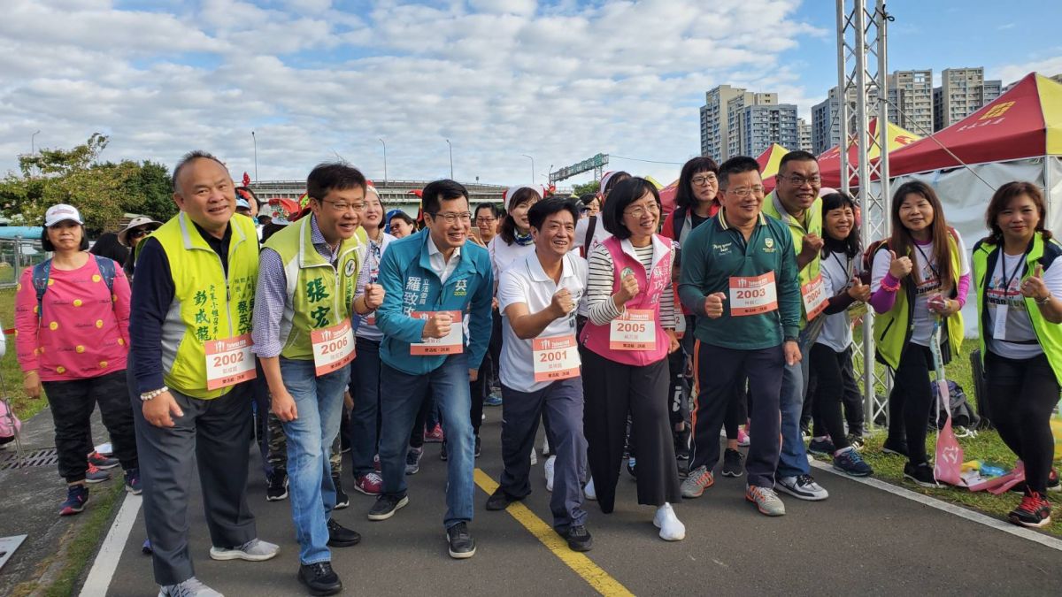 ▲由在地青年創意交流協會主辦，立委吳琪銘服務處協辦的「Taiwan Run土城三峽琪心路跑活動」今(15)日於新北市浮洲橋下舉辦。（圖／吳琪銘服務處提供）