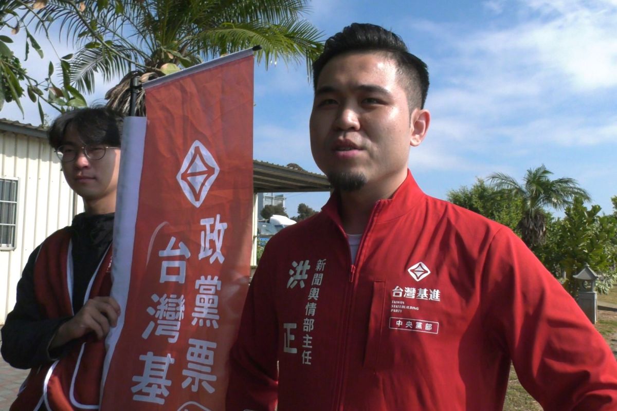 ▲挪綠地蓋金門新議政大樓，台灣基進金門立委參選人洪正:要土地去找國民黨產要。（圖／蔡若喬攝, 2019.12.16）