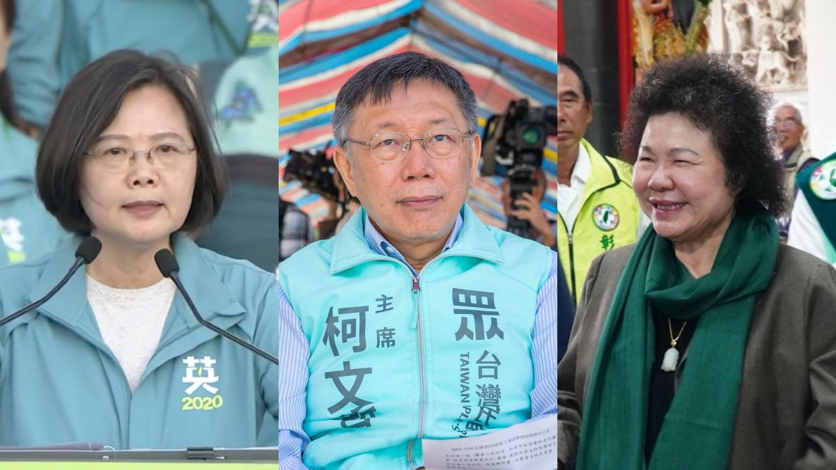 ▲總統蔡英文、台北市長柯文哲、總統府秘書長陳菊。（圖／NOWnews資料照片）