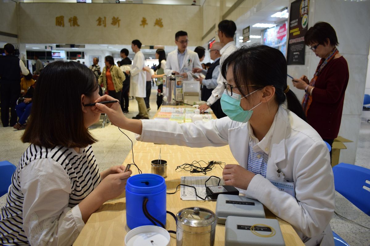 ▲中醫體質檢測。（圖／記者洪佳伶攝 , 2019.12.17）