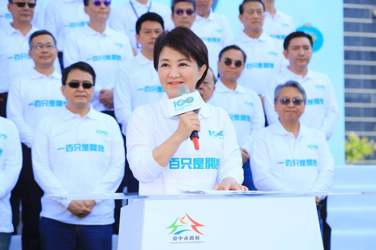 ▲市長盧秀燕長就職週年時細數多項建設成果。(圖／柳榮俊攝2019.12.18)