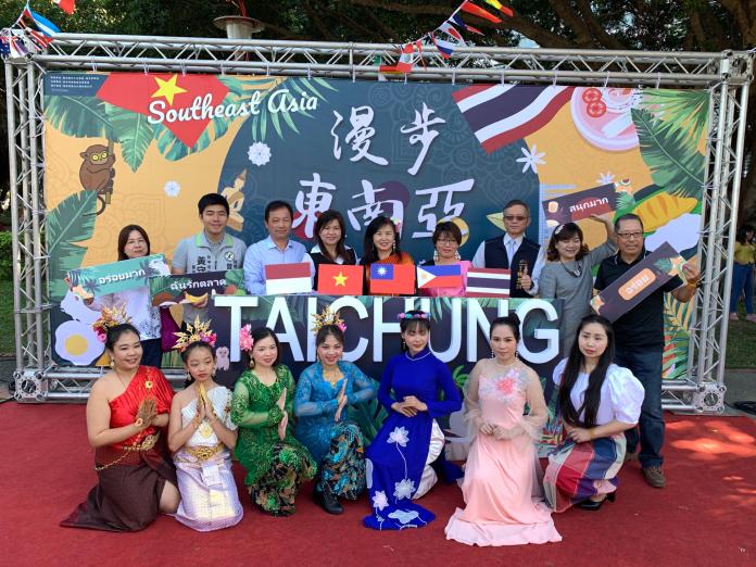 台中市政府則在台中公園舉辦「漫步東南亞系列活動-泰國主題月」。（圖／台中市政府）