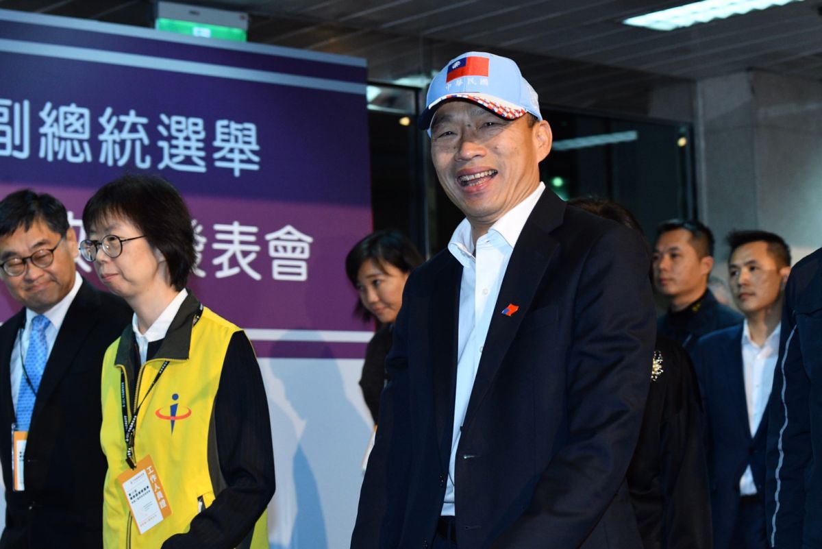 韓國瑜參加總統大選政見發表會。（圖／NOWnews影像中心攝）